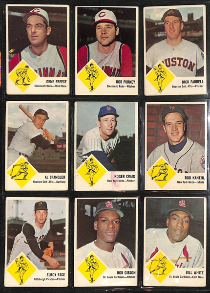 Lot Of 54 1961 & 1963 Fleer Baseball Cards