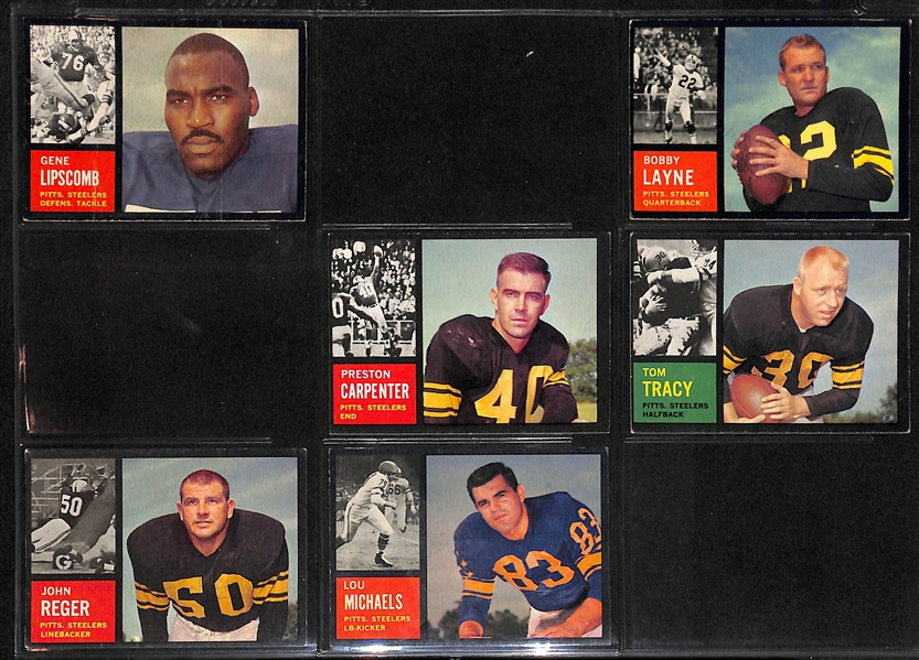 1962 Topps Football Partial Set Of 137 Cards
