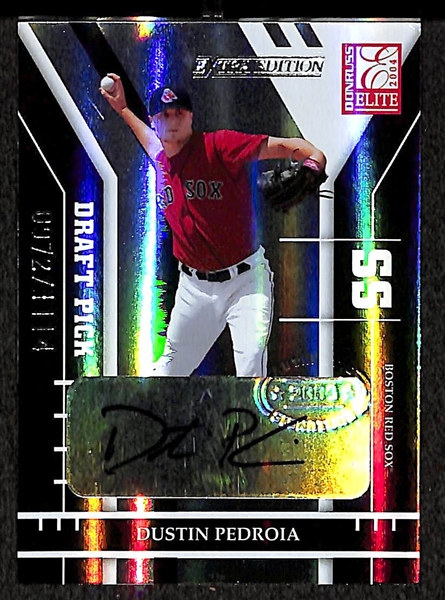 2004 Donruss Elite Dustin Pedroia Auto Rookie Card