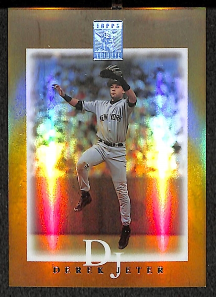 2003 Topps Tribute Derek Jeter Gold Refractor Card 25/25