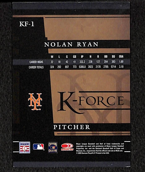 2005 Donruss Signature Series Nolan Ryan Auto Card