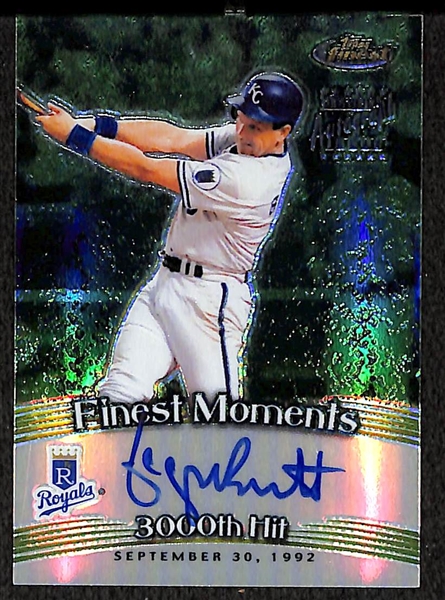 2001 Topps Finest Moments George Brett Auto Card