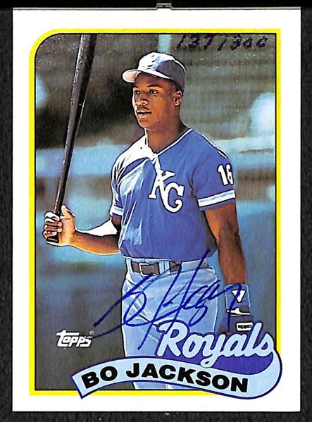 1989 Topps Bo Jackson Auto Card - Buy Back