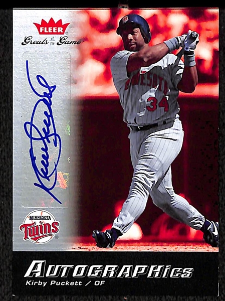 2006 Fleer Greats Of The Game Kirby Puckett Auto Card