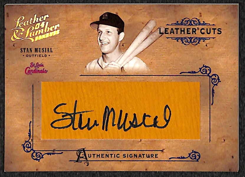 HOF Baseball Auto Lot Of 4 Cards W/ Musial
