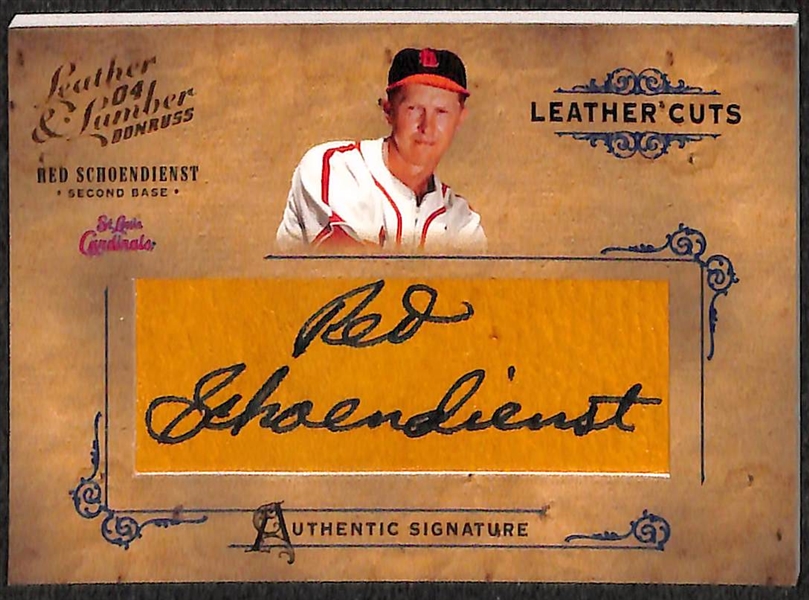 HOF Baseball Auto Lot Of 4 Cards W/ Musial