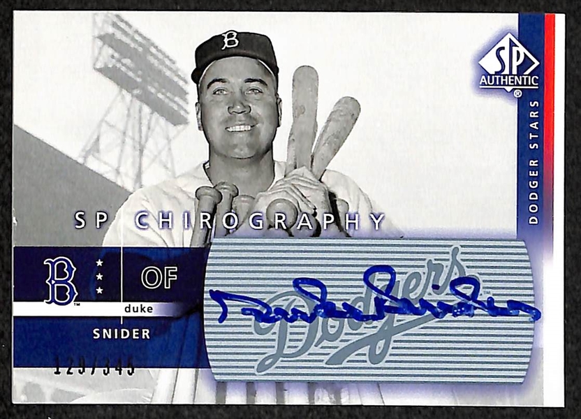 HOF Baseball Auto Lot Of 7 Cards W/ Carter