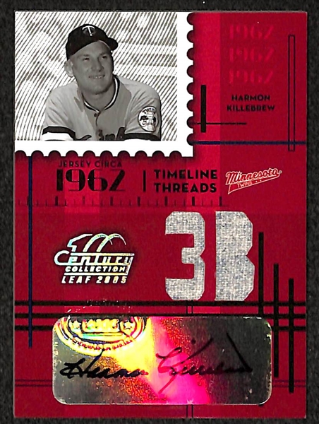 Harmon Killebrew Auto Card Lot Of 3 