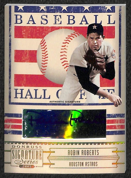 HOF Baseball Auto Card Lot Of  8 W/ Gibson