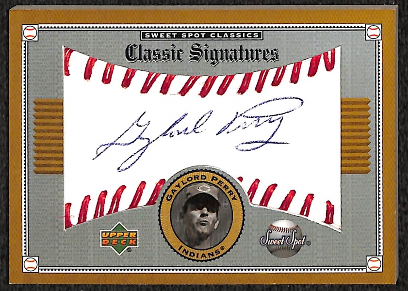 HOF Baseball Auto Card Lot Of  8 W/ Gibson