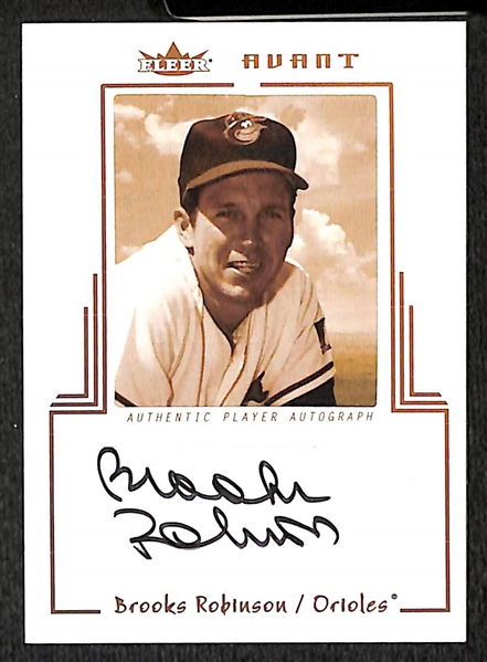 Lot Of 4 Brooks Robinson Autograph Cards
