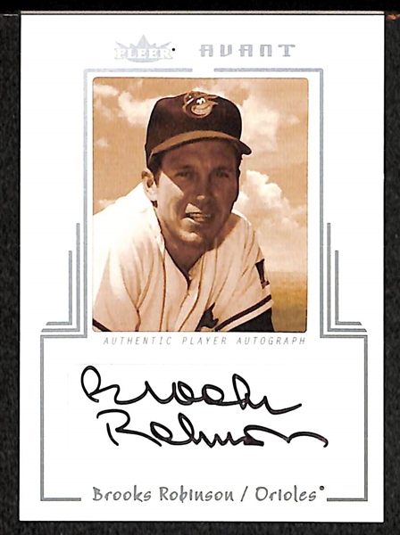 Lot Of 4 Brooks Robinson Autograph Cards