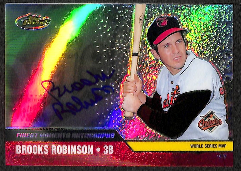 Lot Of 4 Brooks Robinson Autograph Cards