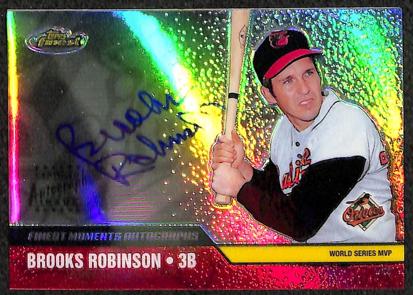 Lot Of 4 Brooks Robinson Autograph Cards