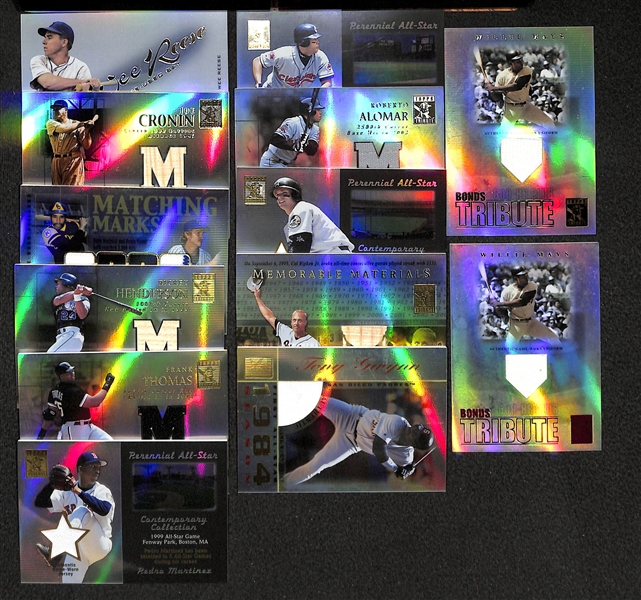 Lot Of 13 Topps Tribute Relic Cards W/ Willie Mays
