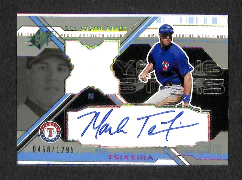 Lot Of 25 Baseball Stars Auto Cards W/ Teixeira