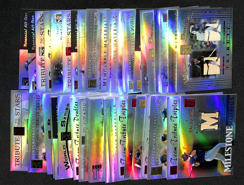 Lot Of 43 2003 Topps Tribute Relic Cards 