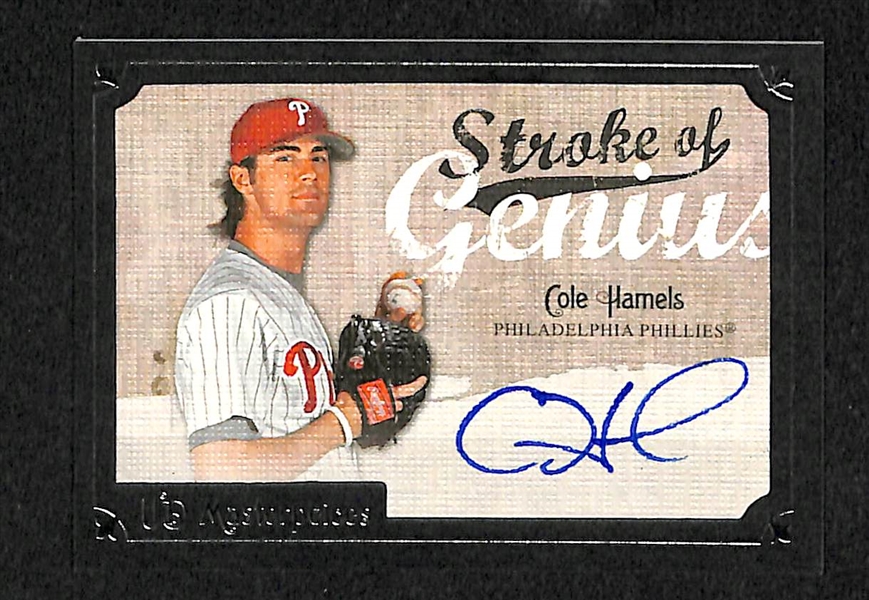 Lot Of 25 Baseball Stars Auto Cards W/ Hamels
