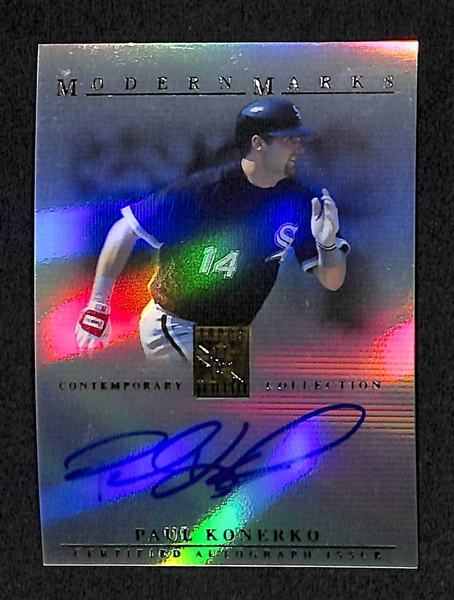 Lof Of 25 Baseball Stars Auto Cards W/ Mauer