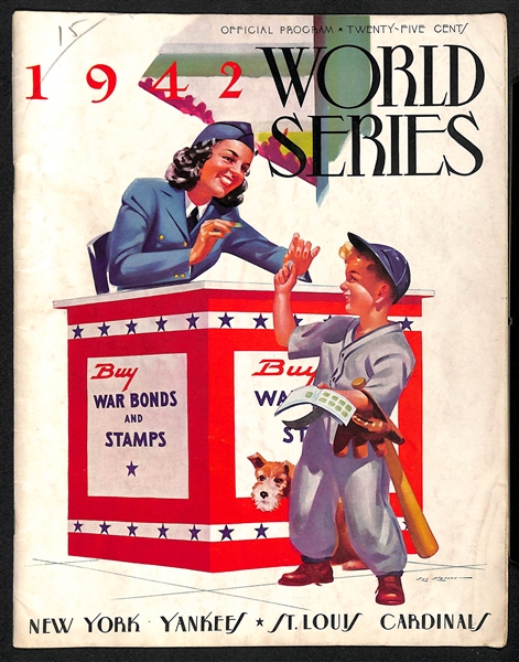 1942 World Series Program Yankees vs. Cardinals