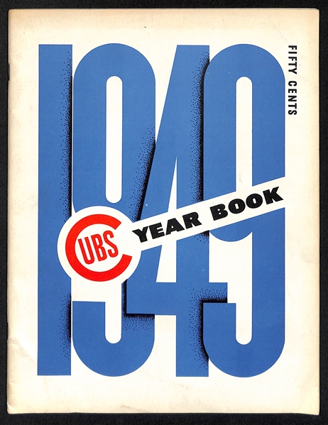 Lot Of 4 Vintage Yearbooks & Programs c. 1947-1950 - Braves & Cubs