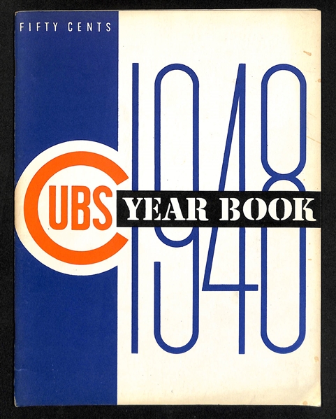 Lot Of 4 Vintage Yearbooks & Programs c. 1947-1950 - Braves & Cubs