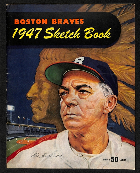 Lot Of 4 Vintage Yearbooks & Programs c. 1947-1950 - Braves & Cubs