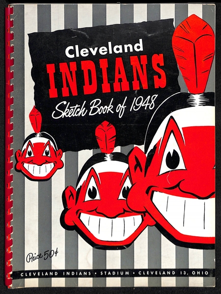 Lot Of 4 Vintage Yearbooks & Programs c. 1948-1951 - Indians