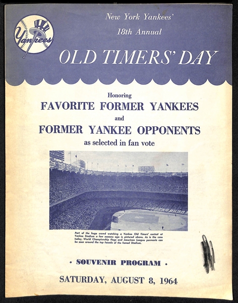 Lot Of 3 Yankees Vintage Programs & Yearbooks c. 1960s