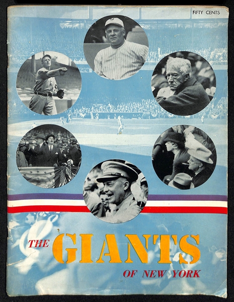 Lot Of 4 Yearbooks & Scorecards c. 1947 & 1964/65 - Phillies & NY Giants
