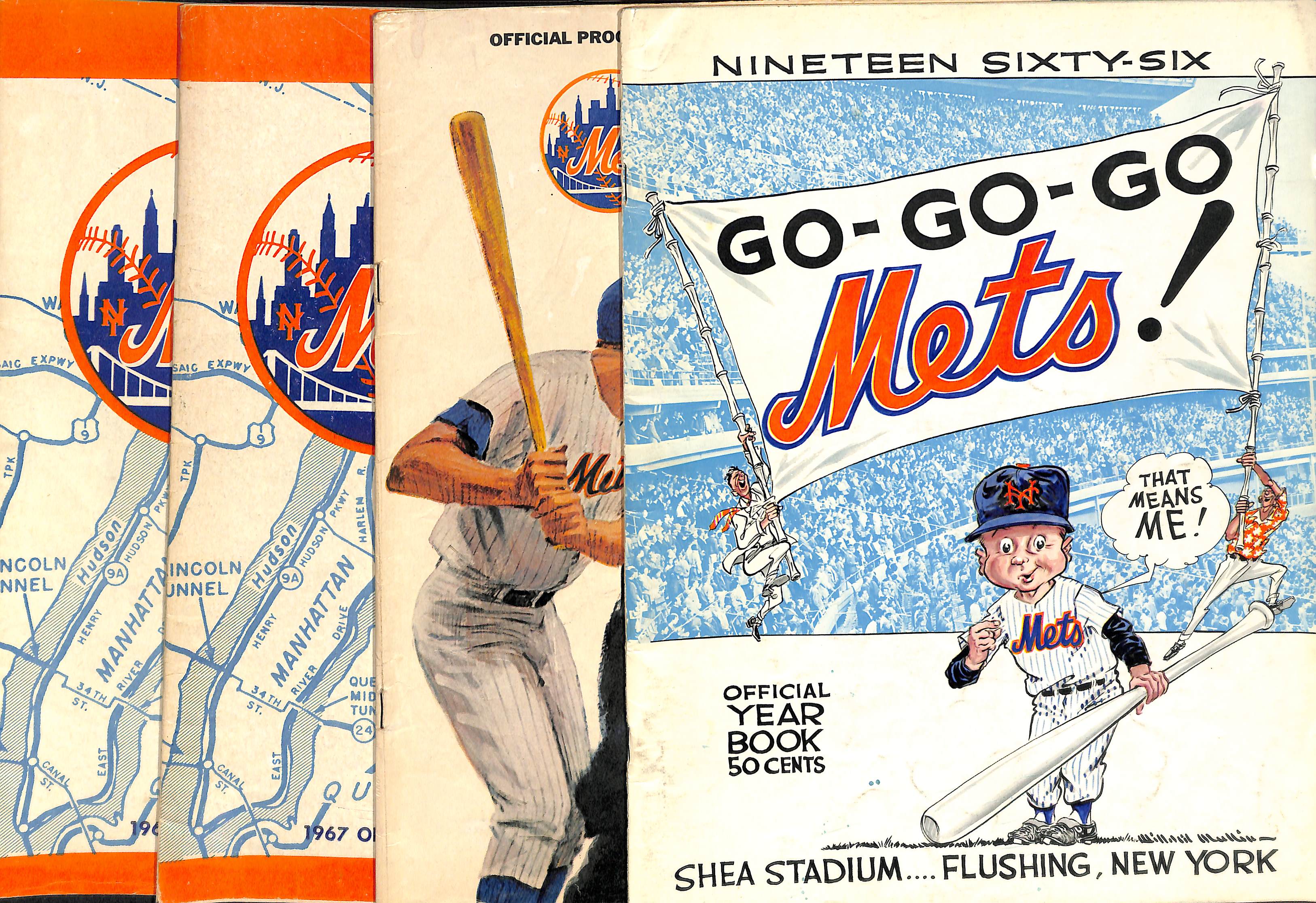 Lot Detail Lot Of 4 Mets Yearbooks & Programs c. 1960s