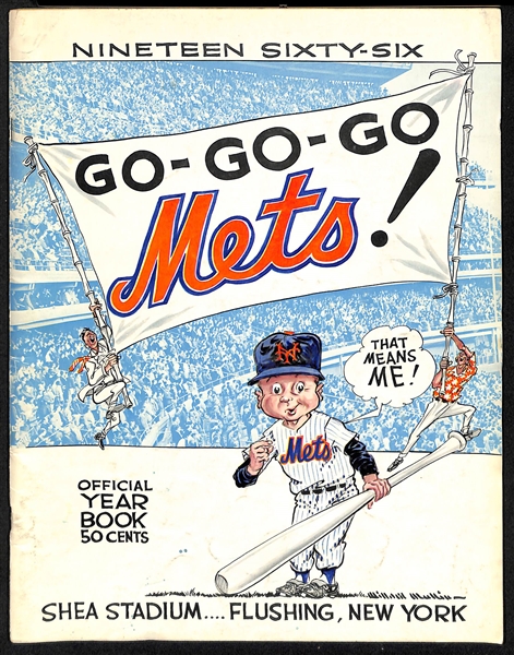 Lot Of 4 Mets Yearbooks & Programs c. 1960s