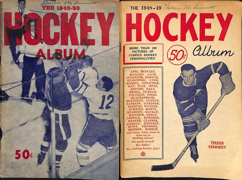 1945-50 Hockey Vintage Booklets Lot Of 9
