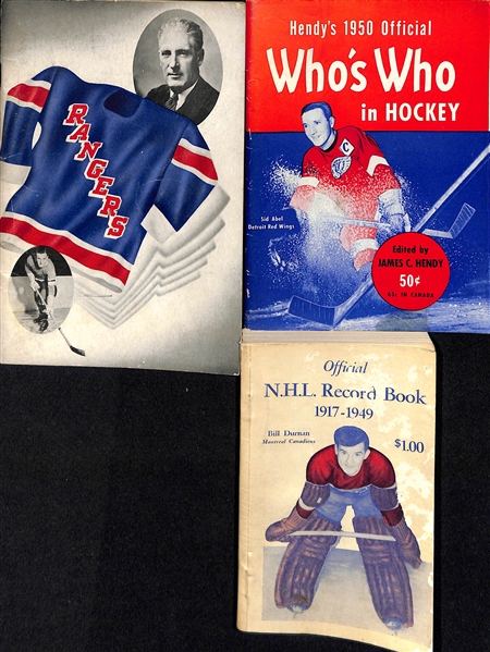1945-50 Hockey Vintage Booklets Lot Of 9