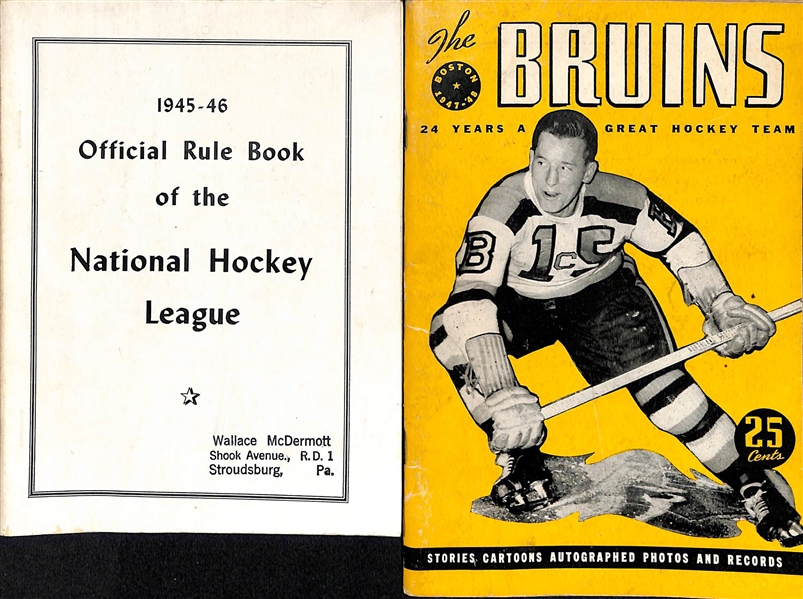1945-50 Hockey Vintage Booklets Lot Of 9