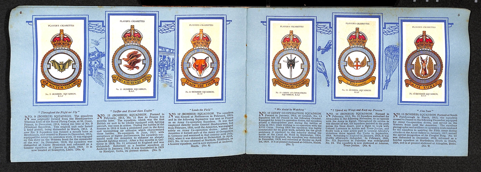 Mid 1930's R.A.F. Badges & Naval Craft Card Booklets - 2 Vintage Non-Sports Complete Sets!