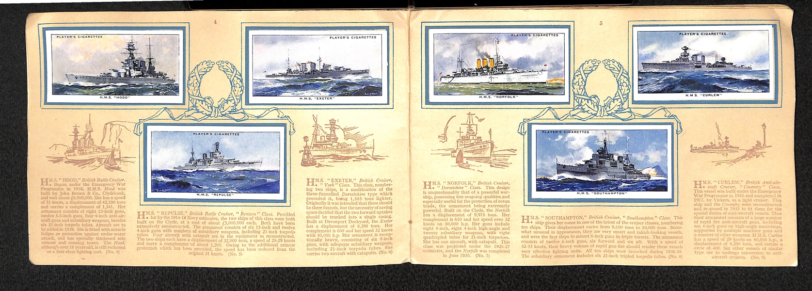 Mid 1930's R.A.F. Badges & Naval Craft Card Booklets - 2 Vintage Non-Sports Complete Sets!