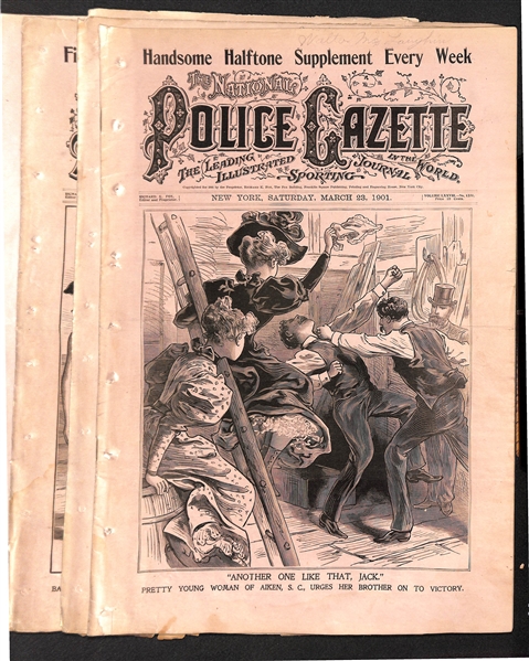 Early 1900's Police Gazette Partials
