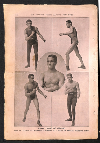 Early 1900's Police Gazette Partials