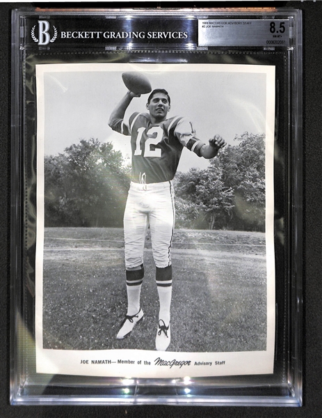 1968 MacGregor Advisory Staff Joe Namath BVG 8.5