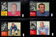 Lot Of 4 1962 Topps Football Cards W/ Berry BVG 