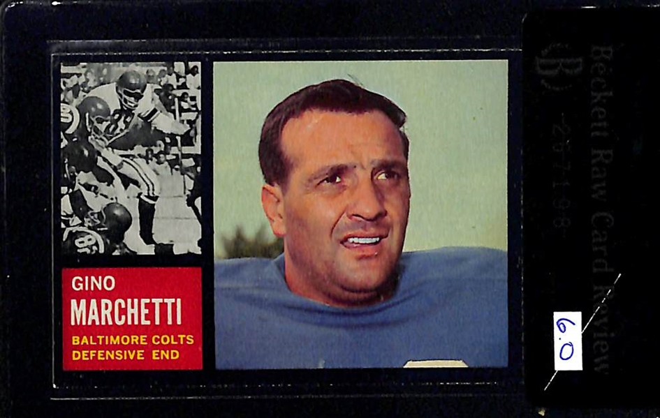 Lot Of 4 1962 Topps Football Cards W/ Berry BVG 