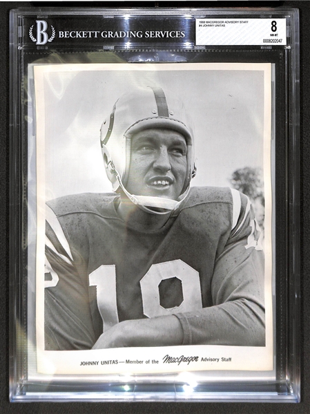 1968 MacGregor Advisory Staff Johnny Unitas BVG 8