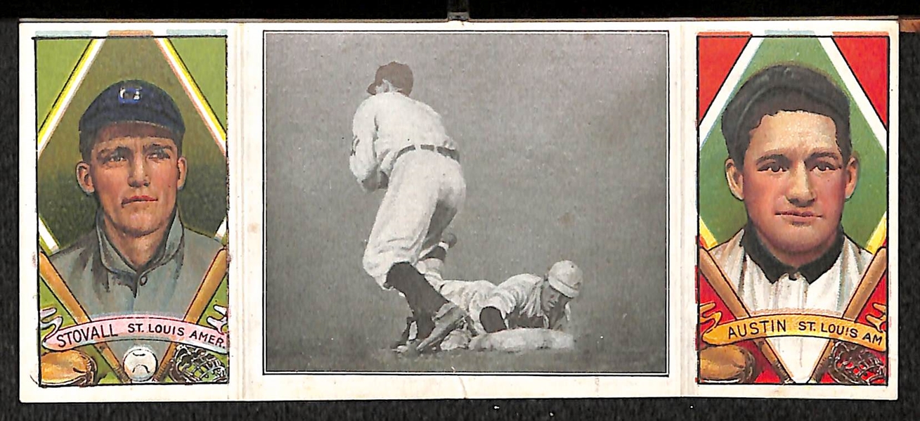 Lot of 4 T202 1911 Hassan Triple Folders - Intact!