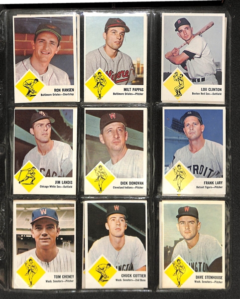 Lot of 67 1960-1963 Baseball Cards - Fleer & Post