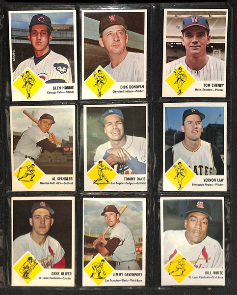 Lot of 67 1960-1963 Baseball Cards - Fleer & Post