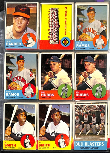 Lot Of 230 Assorted Topps Baseball Cards From 1963-65