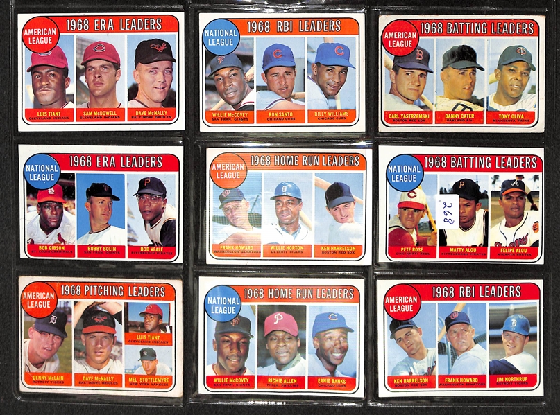 Binder of 400 Cards - Partial Set of 1969 Topps Baseball w. Clemente