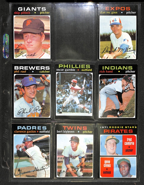 Lot of 540 - 1971 Topps Baseball Cards Loaded with Stars
