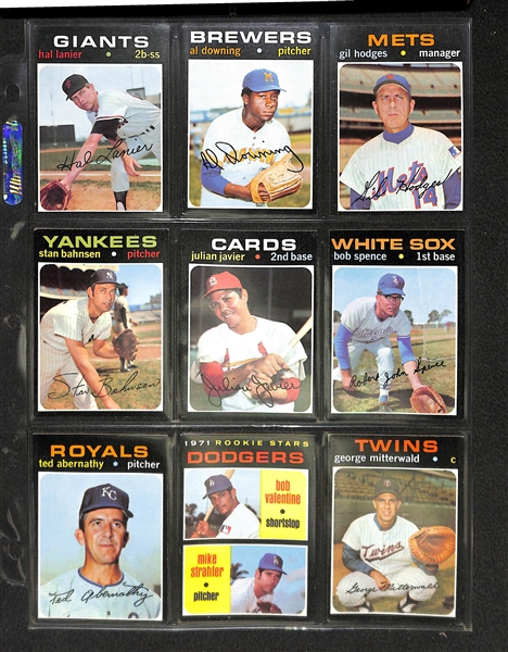 Lot of 540 - 1971 Topps Baseball Cards Loaded with Stars